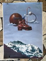 Original Wengen Sport Plakat 1983 72×102 cm ev. Entwurf